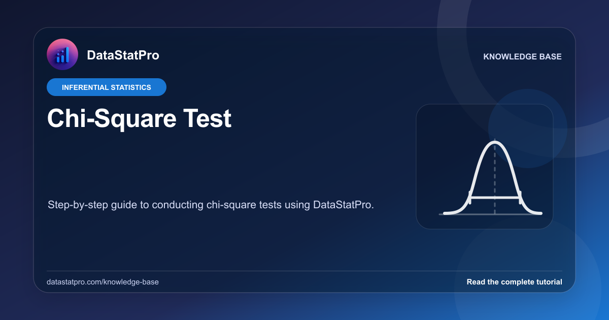 Chi-Square Test: illustrated DataStatPro statistics tutorial