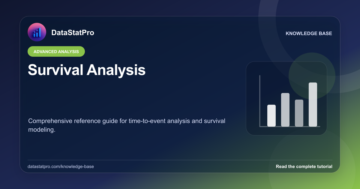 Survival Analysis: illustrated DataStatPro statistics tutorial